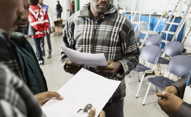 A first group of asylum-seekers leaves Italy for Sweden under EU relocation plan, after having arrived to Italy by boat in the last few weeks. ; From January to October 2015, more than 500,000 people have taken the dangerous journey via the Mediterranean Sea in order to reach Europe. In September 2015 the EU decided to relocate 120,000 asylum seekers who arrived in Italy and Greece, the principal entry points to Europe for refugees, to other European countries. The relocation process started in early October with the first group of asylum seekers being relocated from Italy to Sweden.