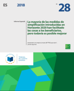 La mayoría de las medidas de simplificación introducidas en Horizonte 2020 han facilitado las cosas a los beneficiarios, pero todavía es posible mejorar Informe especial, N.º 28, 2018