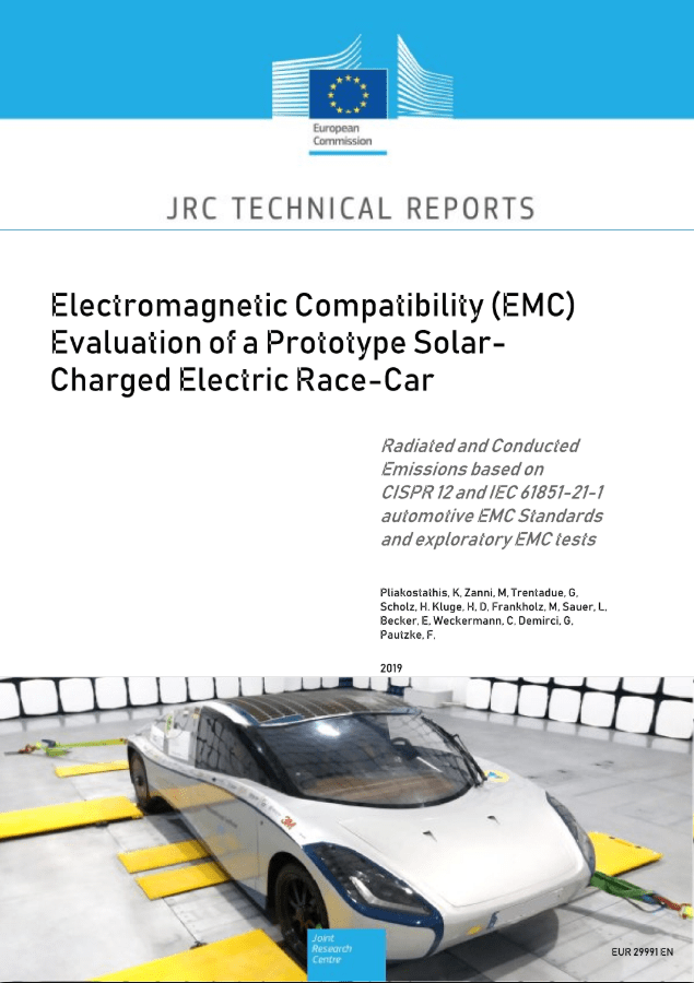 Compatibility (EMC) evaluation of a prototype solar