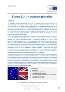 Future EU-UK trade relationship