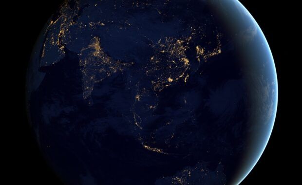 vista de la tierra desde el espacio