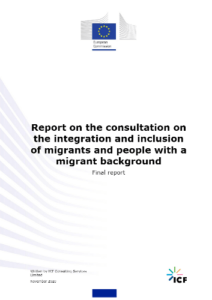 Report on the consultation on the integration and inclusion of migrants and people with a migrant background