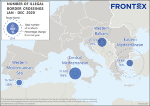 Irregular migration into EU last year lowest since 2013 due to COVID-19