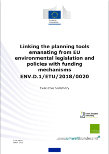 Linking the planning tools emanating from EU environmental legislation and policies with funding mechanisms