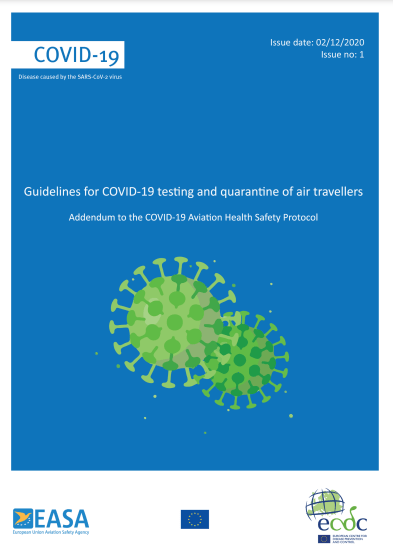 Guidelines for COVID-19 testing and quarantine of air travellers