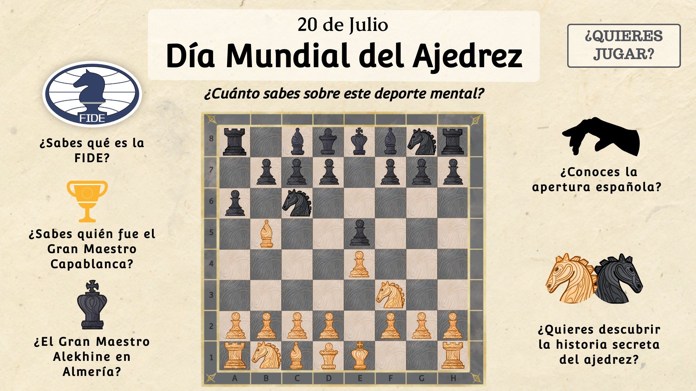 El juego del ajedrez es considerado como un deporte