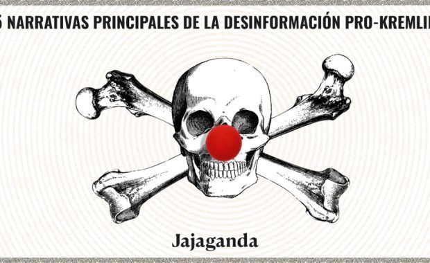 calavera con nariz de payaso