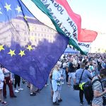 Bandera Unión Europea ondeando