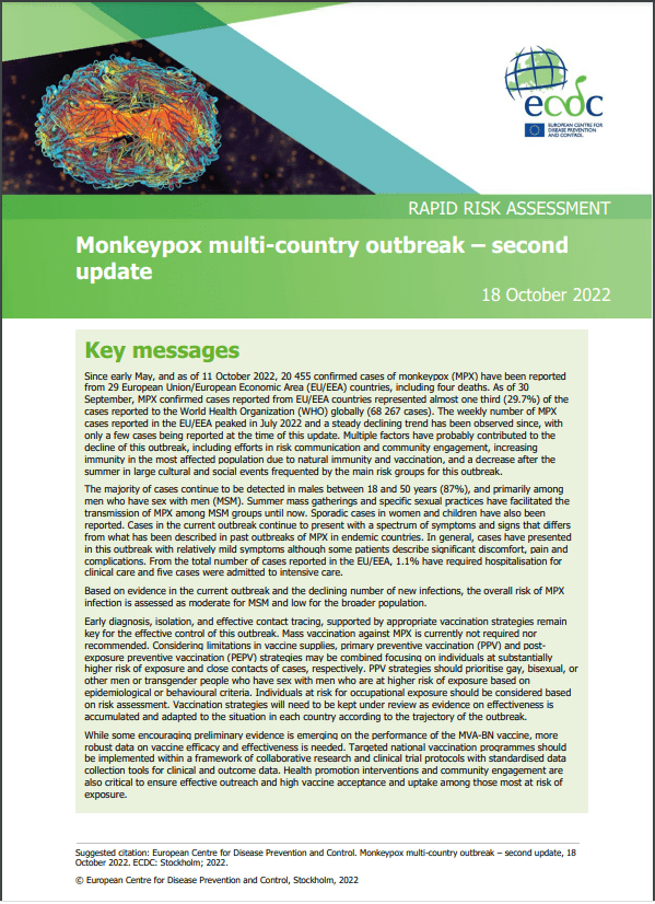 Monkeypox multicountry outbreak second update CDE Almería Centro