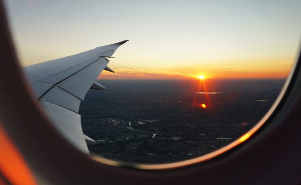 vista desde la ventana de un avión