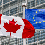 bandera Canadá Europa