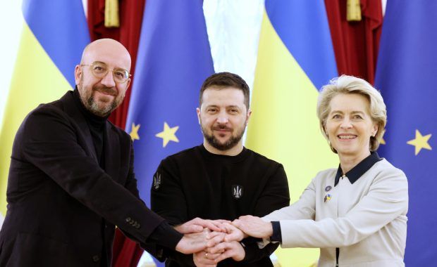 zelenski charles michel y ursula von der leyen