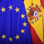 bandera unión europea y españa