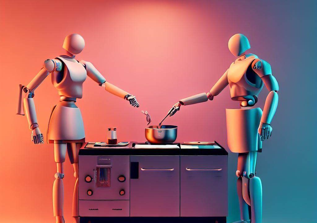 Robots realizando las tareas del hogar