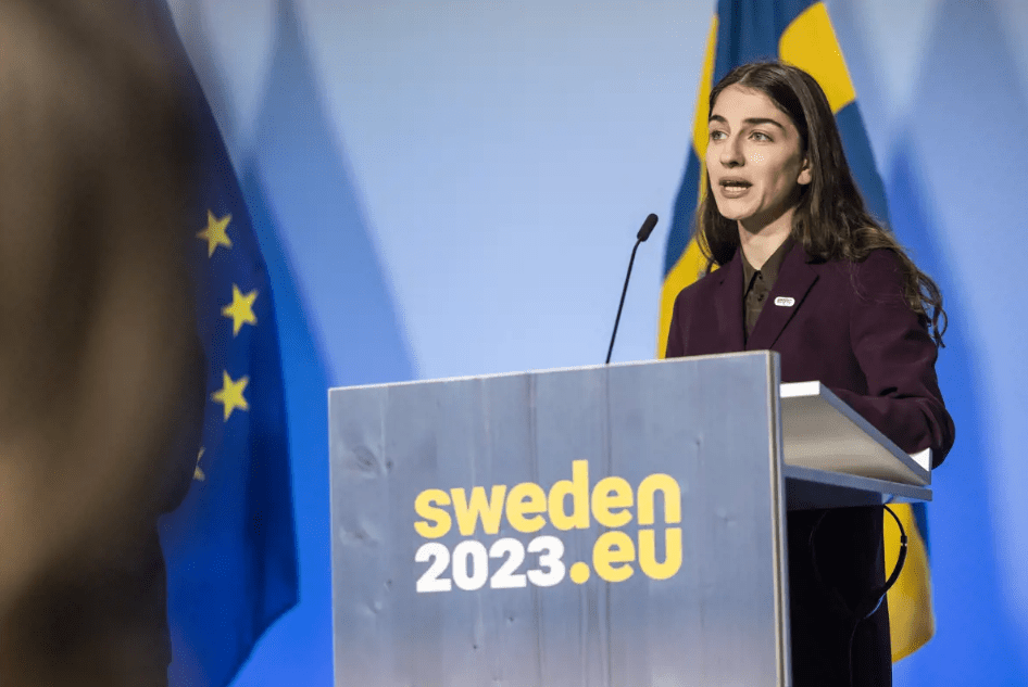Romina Pourmokhtari, Swedish Minister for Climate and the Environment.