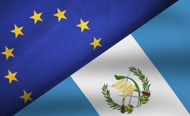 Banderas UE y Guatemala