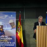 Gentiloni durante la conferencia anual sobre el Plan de Recuperación, Transformación y Resiliencia español. Copyright: Unión Europea 2024